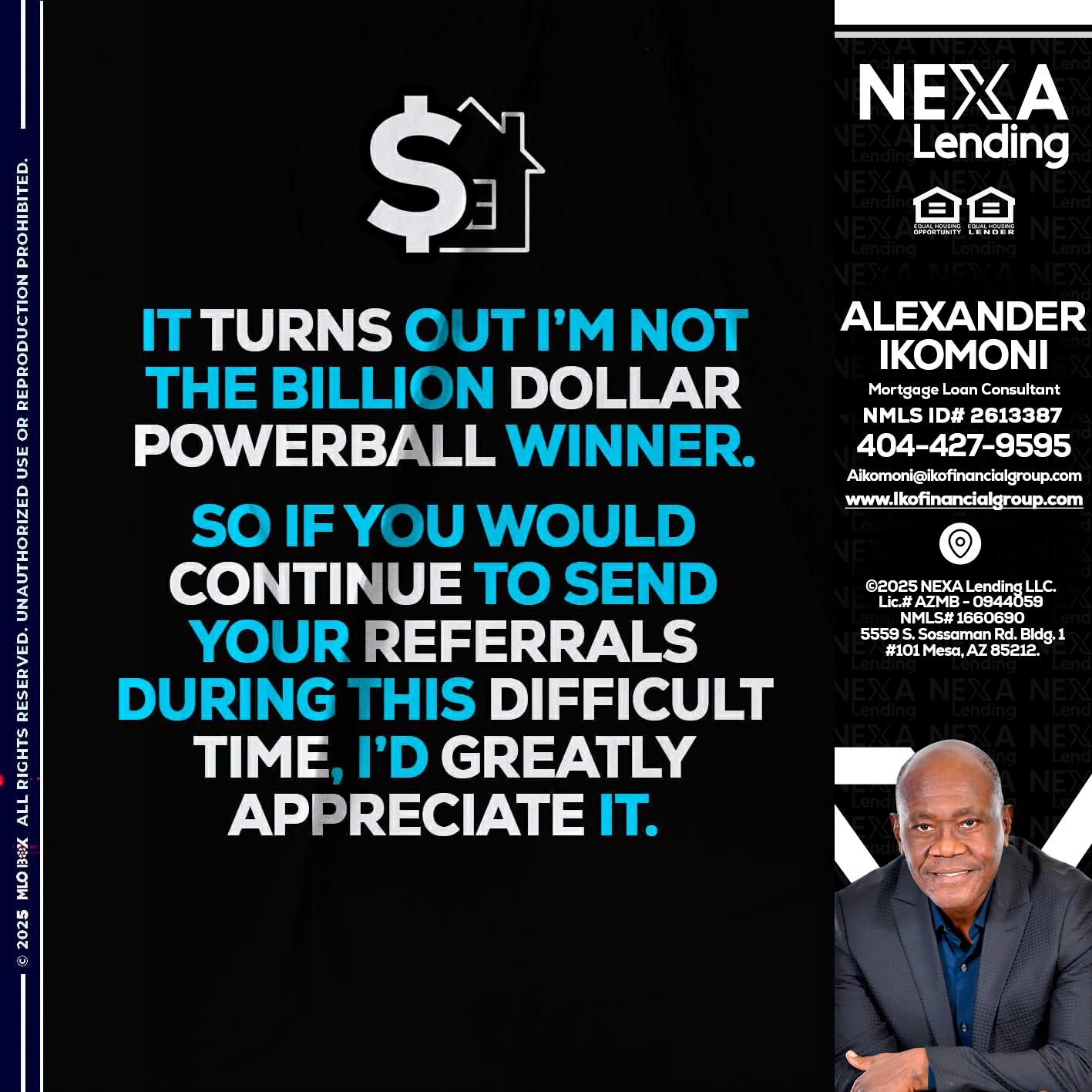 IT TURNS - Alexander Ikomoni -Mortgage Loan Consultant