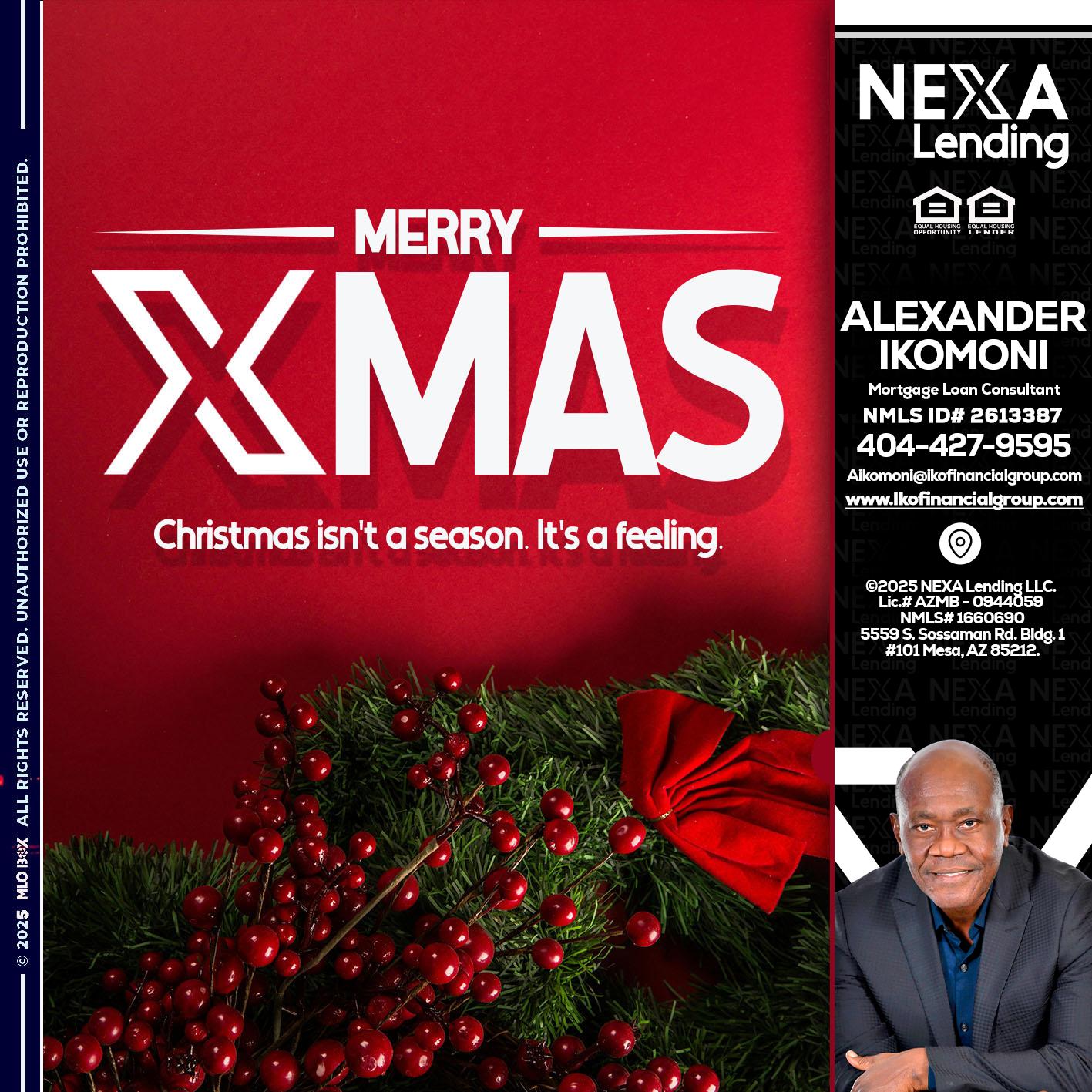 merry xmas - Alexander Ikomoni -Mortgage Loan Consultant