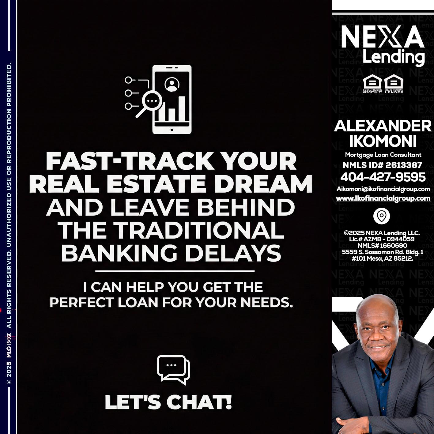 FAST TRACK - Alexander Ikomoni -Mortgage Loan Consultant