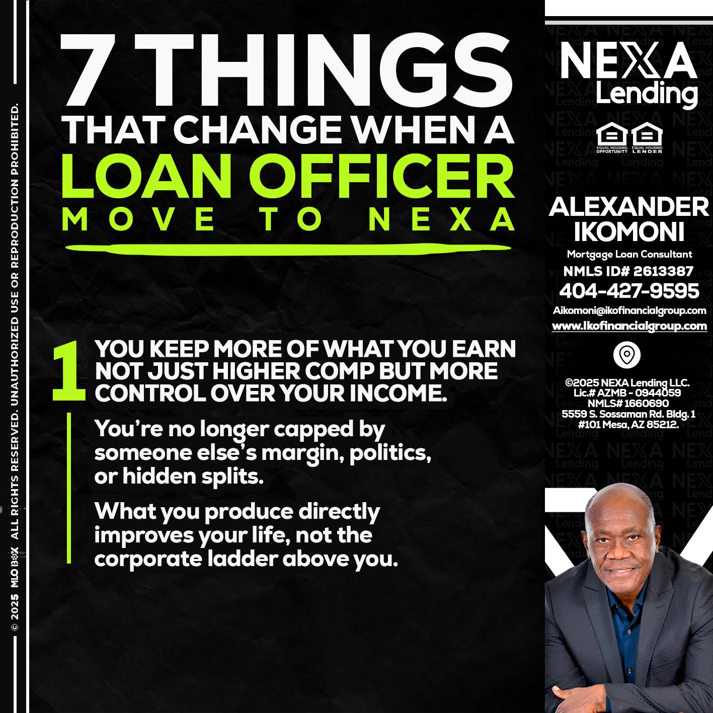 7 THINGS (1) - Alexander Ikomoni -Mortgage Loan Consultant