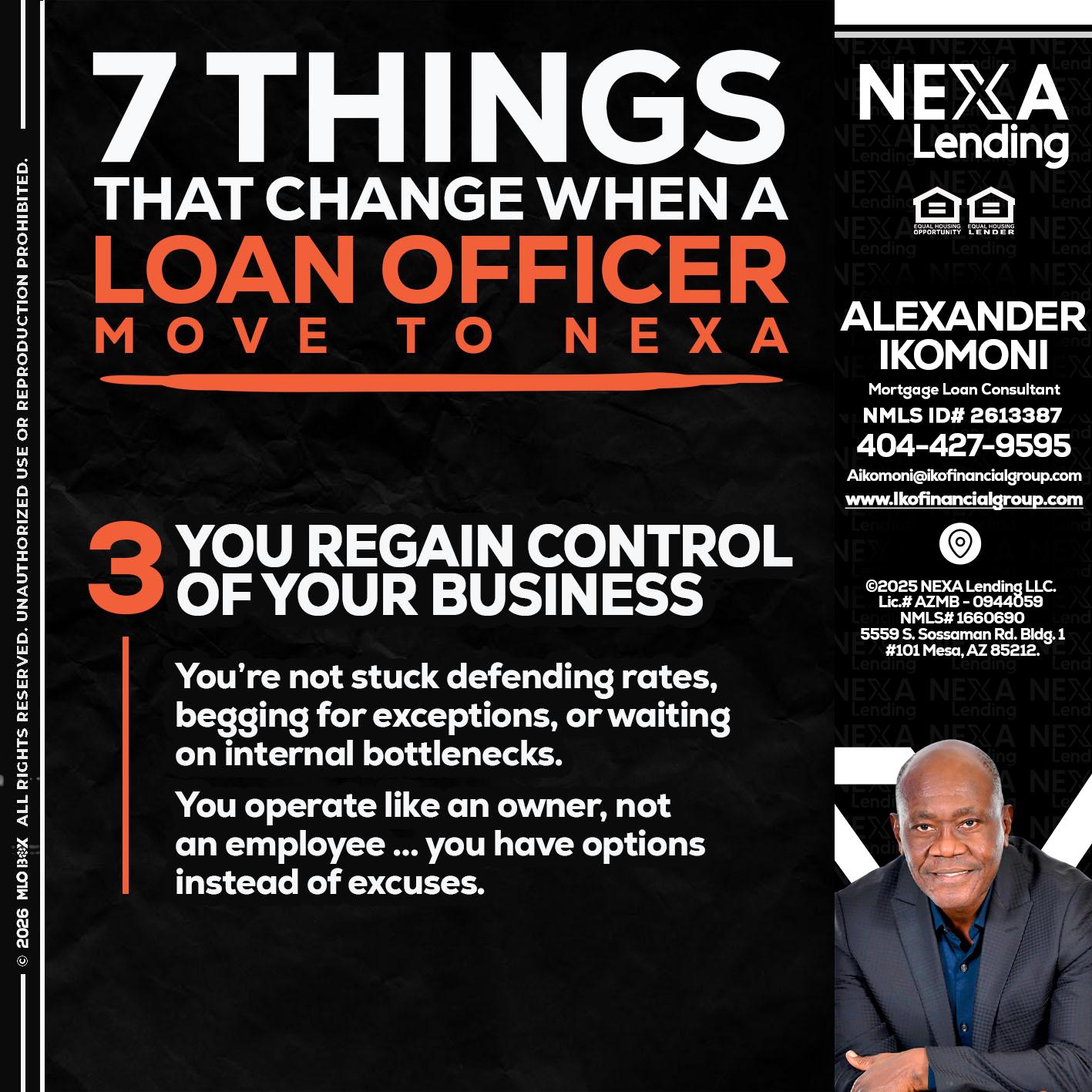 7 things (3) - Alexander Ikomoni -Mortgage Loan Consultant