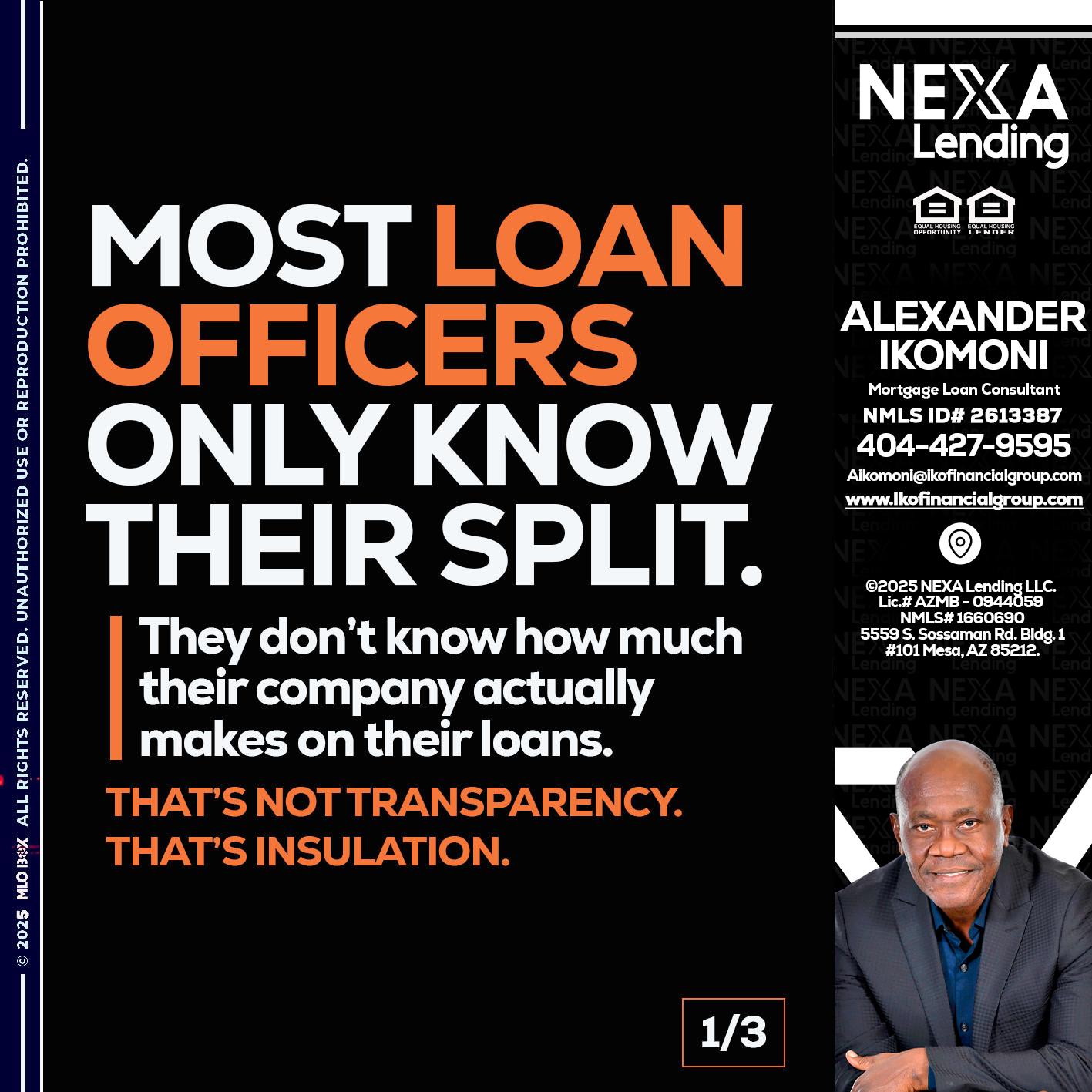 1 OF 3 - Alexander Ikomoni -Mortgage Loan Consultant