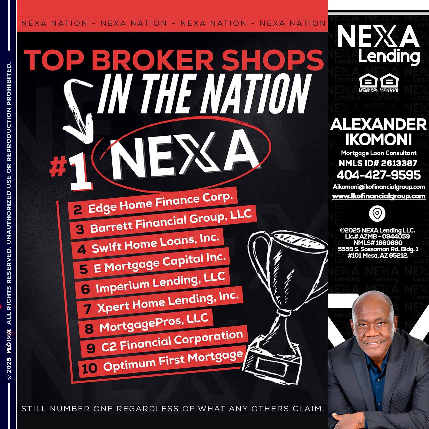 top broker - Alexander Ikomoni -Mortgage Loan Consultant