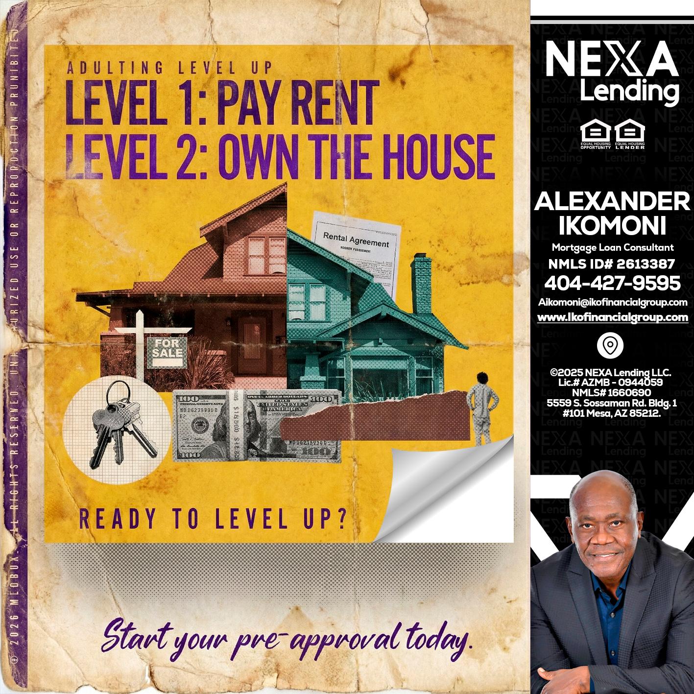 LEVEL 1 - Alexander Ikomoni -Mortgage Loan Consultant