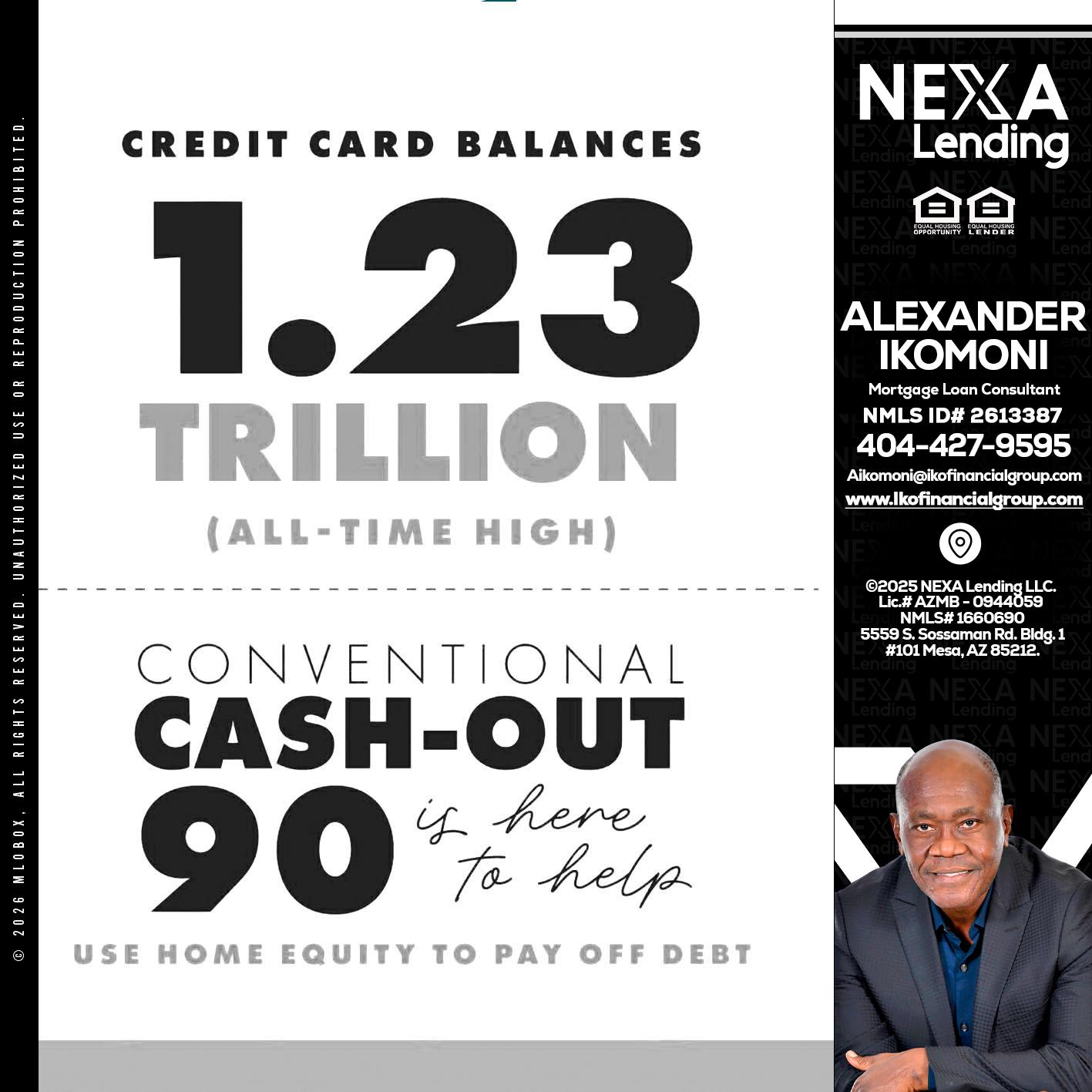 CREDIT CARD BALANCE - Alexander Ikomoni -Mortgage Loan Consultant