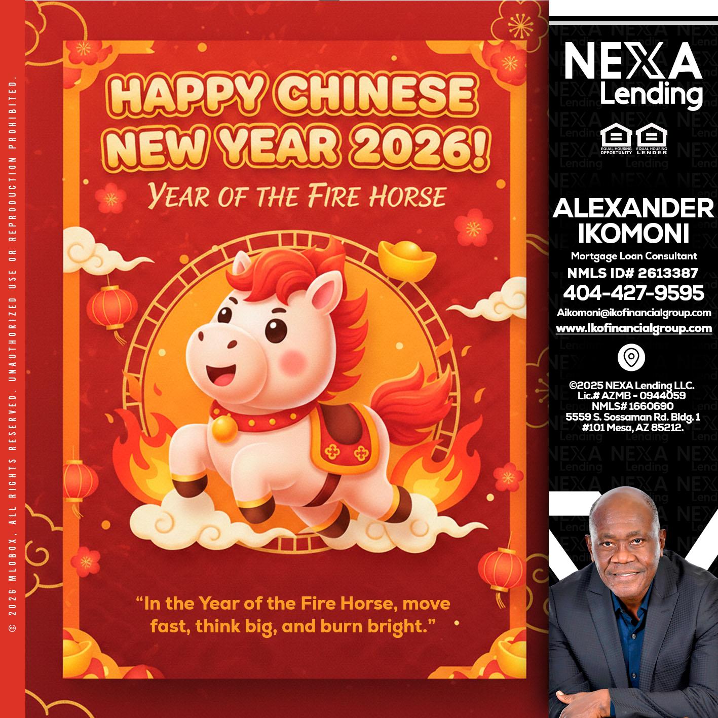 happy Chinese new year - Alexander Ikomoni -Mortgage Loan Consultant