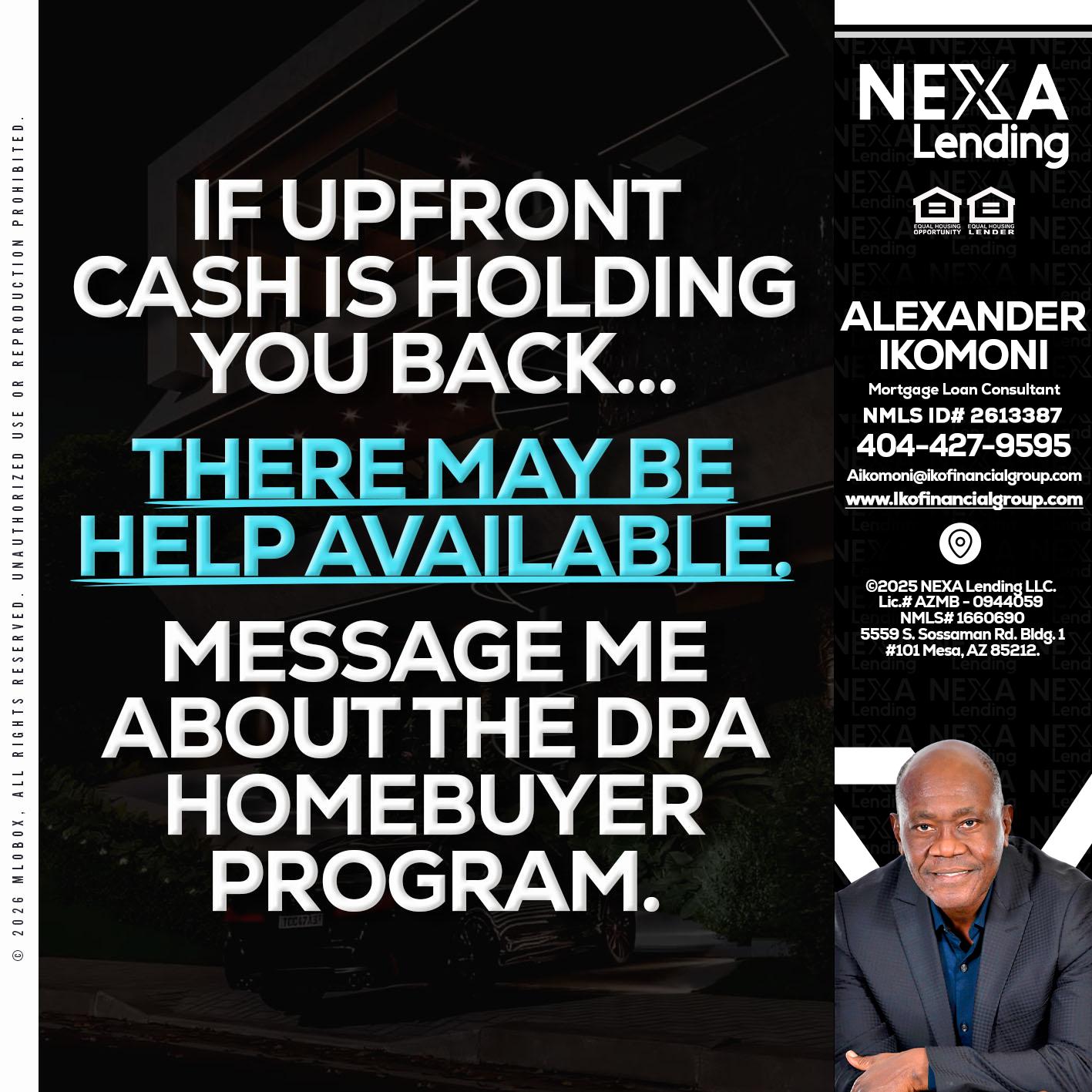 IF UPFRONT - Alexander Ikomoni -Mortgage Loan Consultant
