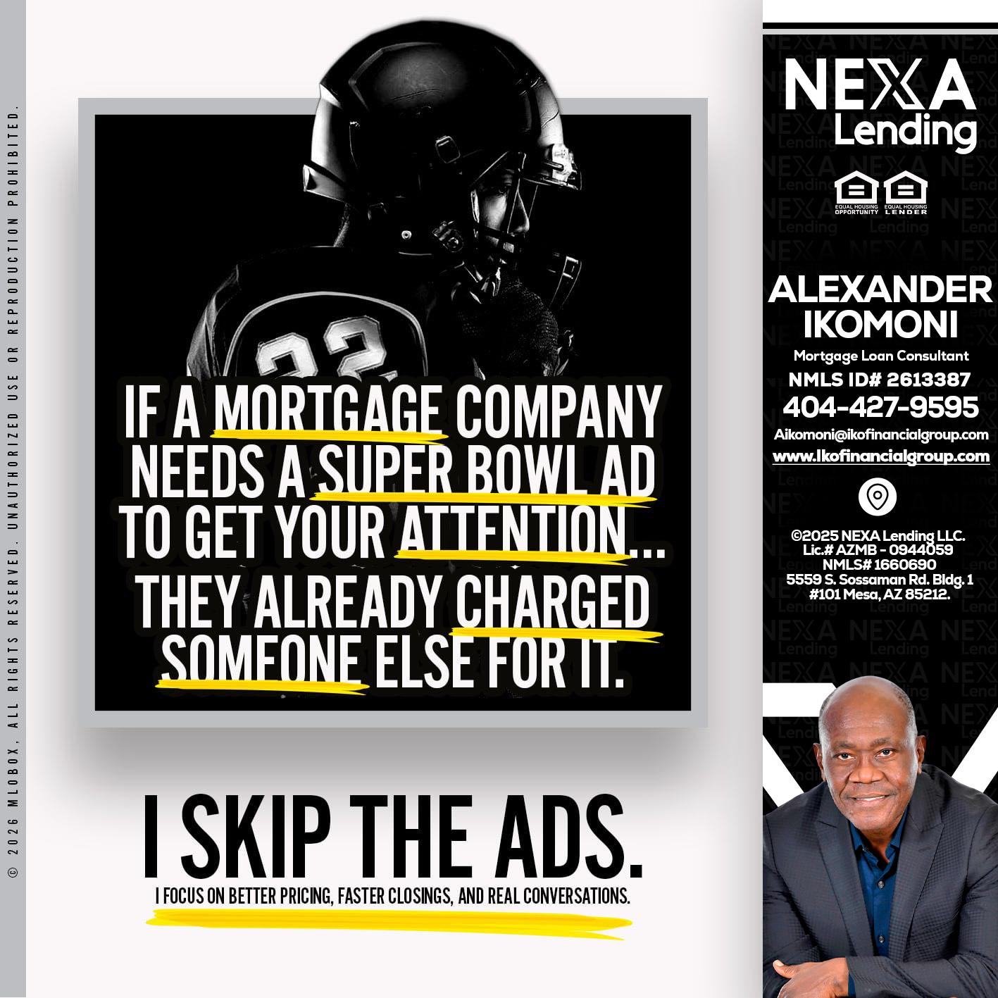 if a mortgage ad - Alexander Ikomoni -Mortgage Loan Consultant
