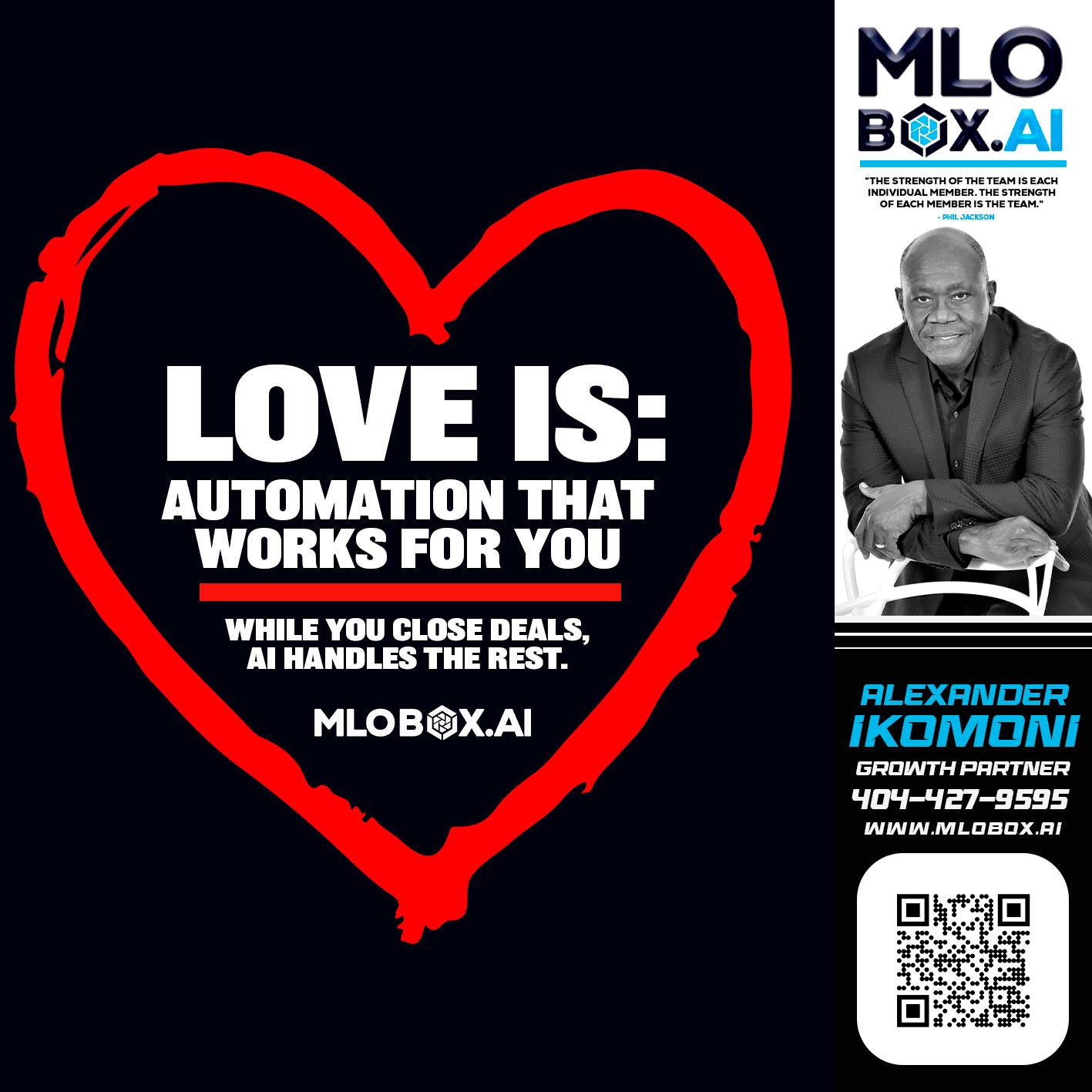 love is - Alexander Ikomoni -Mortgage Loan Consultant